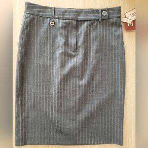 NWT Michael Kors pinstripe wool skirt 2